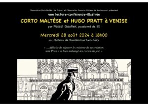 Affiche_Image_CortoMaltèse_Conférence_HugoPratt_PascalGaulter