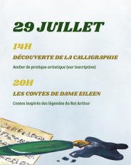 29 juillet 20h : Contes et légendes du Roi Arthur (contes en musique)
