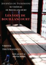 affiche Journées du Patrimoine Château de Bouillancourt